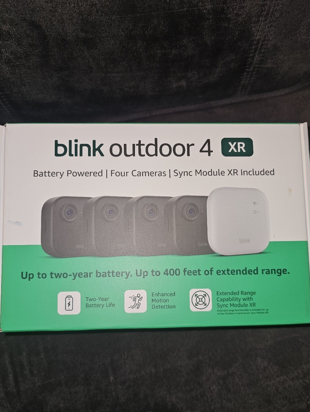 Blink Outdoor 4 XR Wireless Security Camera System - Black (4-Pack)
